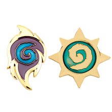 Hearthstone Star Badge Brooches For Men Women Pins Accessories Hot Card Game Gold Tone Enamel Heroes Of Warcraft Brooch Pin 2024 - buy cheap