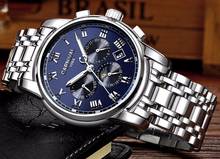 Carnival Brand 6 Hands Mechanical Watches Full Steel Luminous Multifunction Waterproof Wristwatch Luxury Men's Sapphire Watch 2024 - buy cheap