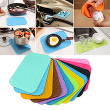 Kitchen Heat Resistance Table Mat Non-slip Trivet Pot Tray  Practical Safety Silicone Pot Pan Bowl Dish Holder Mat Pad Placemat 2024 - buy cheap