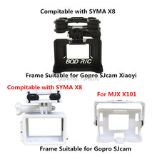 Syma x8c x8w x8g x8hw x8hg mjx x101 cardan suporte da câmera adequado para pode montar gopro hero sjcam xiaoyi ação quadro da câmera 2024 - compre barato