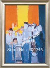 Art Gift! High quality Abstract art oil painting on canvas Hand painted Musicians By Nicolas De Stael Wall decor 2024 - buy cheap