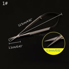 Microscopic Scissor Forcep Probe Micro Hook Tweezer Spatula 12cm Stainless Steel Micro Tweezer O10 dropship 2024 - buy cheap