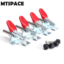 MTSPACE 4pcs/Set Galvanized Iron Toggle Clamp 99 lbs/45KG GH-301A 301-A Horizontal Hold Quick Hand Tool 16mm Durable Clamp 2024 - buy cheap