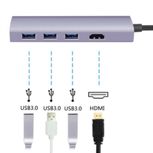 Thunderbolt 3 USB C HUB USB-C type c to 3,0 HUB HDMI конвертер hdmi адаптер для MacBook Huawei Mate 20 Pro Type C USB HUB 2024 - купить недорого