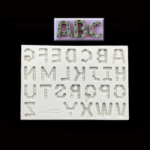 Rivet Shape Alphabet Fondant Cake Mold Chocolate Mold for the Kitchen Decorating Tools 2024 - buy cheap