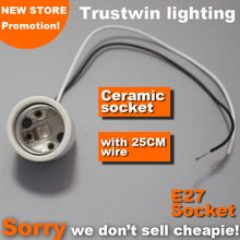4 шт./лот аксессуары для освещения белый E27 керамический держатель лампы Бесплатная доставка 2024 - купить недорого