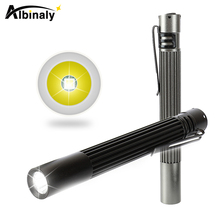 Portable pen clip LED Flashlight Non-slip waterproof aluminum alloy Super bright mini torch Powered by 2 AAA batteries 2024 - buy cheap