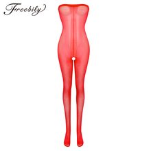 Sexy Stockings Female Erotic Lingerie For Women Open Crotch Sexy Pantyhose 30D Shimmery Stretch Bodystockings Tights Bodysuit 2024 - buy cheap