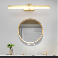 Faros de espejo de cobre nórdico para baño, luces de espejo para armario, lámpara de espejo americana led, lámparas de pared para Baño 2024 - compra barato