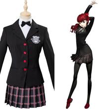 Disfraz de real Yoshizawa Kasumi para mujer, uniforme escolar, conjunto completo para Halloween y Carnaval, juegos completos, Persona 5 2024 - compra barato