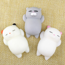 1pcs antistress ball Mini Squeeze Toy Squishy cat Cute Kawaii doll Squeeze Stretchy Animal Healing Stress Hand Fidget vent Toys 2024 - купить недорого