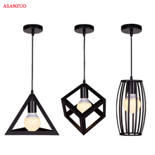 Loft Iron Pendant Lights Industrial Style Restaurant Bar Creative Retro Bar Pendant Lamps E27 Hanging Lights 2024 - buy cheap