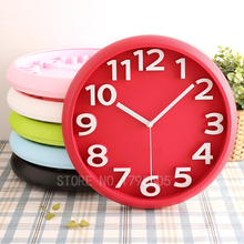 3D Fashion Candy wall clock circular digital clocks mute watches modern design home decor 3d clok decorative kids wall clocks 2024 - buy cheap