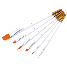 Painting Brushes Set Nylon Hair Artist Oil Painting Brush for Watercolor Acrylic Drawing School Student Art Supplies 6Pcs/set 2024 - buy cheap