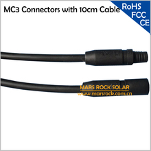 MC3 PV Connectors (male+female) with 5-10cm Cable, Free Shipping 2024 - buy cheap