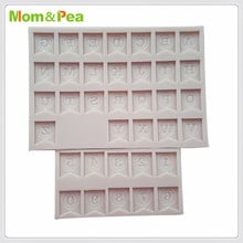 Mom & Pea-molde de silicona para decoración de tartas, molde 3D de grado alimenticio con letras y números de bandera, MPA0688, 0713 2024 - compra barato