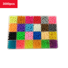 24 colors 6000  refill crystal puzzle  DIY water spray beads game 3D handmade toys children toys 2024 - buy cheap