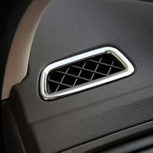 Cubierta circular para decoración de aire acondicionado, embellecedor de salida superior para Honda CRV CR-V, 2012, 2013, 2014, ABS cromado, 2 uds. 2024 - compra barato