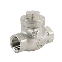 Megiron-válvula de retención de oscilación, accesorio BSPT de 1/2 pulgadas, DN15, PN16, CF8M, roscado, 200PSI, acero inoxidable, SS316, hembra 2024 - compra barato