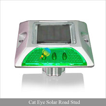 New arrival green LED cat eye road marker 3M reflector solar powered flashing  road stud 2024 - buy cheap