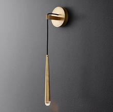 Lámpara de pared LED de estilo retro postmoderno, luz nórdica creativa de estilo nórdico vintage, color negro y dorado 2024 - compra barato