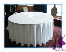 100% Polyester White Tablecloth in 90''/ Round Table cloth for Wedding Sturdy Table cover Free Shipping 2024 - buy cheap