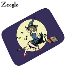 Zeegle Halloween Door Mat Home Entarnce Mats Non-slip Bathroom Carpet Floor Mat Kitchen Carpet Absorbent Bedroom Carpet Foot Mat 2024 - buy cheap