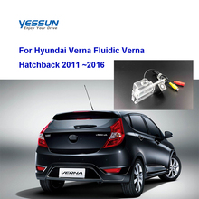 Yessun HD CCD ночное видение автомобиля заднего вида резервная камера водонепроницаемая для Hyundai Verna Fluidic Verna хэтчбек 2011 ~ 2016 2024 - купить недорого