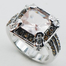 Morganite 925 Sterling Silver Top Quality Fancy Jewelry wedding Ring Size 6 7 8 9 10 F1091 2024 - buy cheap