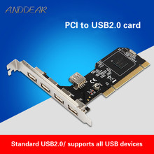 ANDDEAR USB2.0 expansion card desktop PCI to 5 usb2.0 adapter card NEC chip  usb c to hdmi vga usb c  ethernet wall plate 2024 - buy cheap