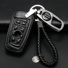 Capa de couro para chave de carro, bmw 520 525 f30 f10 f18 118i 320i 1 3 5 7 series x3 x4 m3 m4 m5, estilo de chave 2024 - compre barato