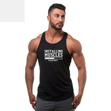 new Summer Gyms Fitness Bodybuilding Tank Tops Stringer fashion mens clothing Loose breathable sleeveless shirts Vest 2024 - buy cheap