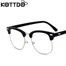 KOTTDO Retro Grade Eye Glasses Frame for Women Myopia No-degree Glasses Frame Round Metal Men's Glasses of 2019 2024 - buy cheap