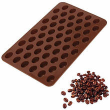 New 55 Cavity Mini Coffee Beans Chocolate Mould DIY Silicone Mould Sugar Candy Mold Bakware Baking Tray Cake Decor Cooking Tool 2024 - buy cheap