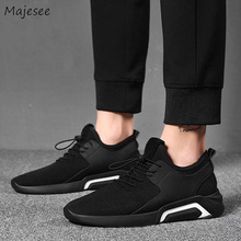 Men's Vulcanize Shoes Mesh Non-slip Simple Breathable Sneaker All-match Korean Style Footwear Outside Men Shoe New Casual Trendy 2024 - buy cheap