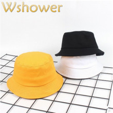 Children Cotton Blank Bucket Hat Hip Hop Outdoor Sunscreen Kids Summer Hat Cap Girl Boy Sun Panama Casual Fisherman Cap Bonnet 2024 - buy cheap