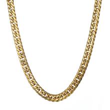 Ожерелье из нержавеющей стали или браслет, 7-40 дюймов, размер на заказ, Золотая цепь, 13 мм, ширина 2024 - купить недорого