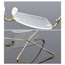 Spectacle Frame Pure Titanium Eyeglasses Men Women Computer Optical Eye Glasses Rimless Frame For Male Clear Lens Eyewear YQ027 2024 - buy cheap