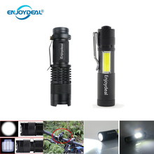 Enjoydeal Q5 bolígrafo con luz LED Ultra brillante Mini linterna zoom foco de la antorcha de bolsillo impermeable para Camping de senderismo 2024 - compra barato