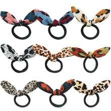 9pcs/lot Elastic Hair Bands Women Scrunchies Hairtie Leopard Hairbow Knotted Rubber Bands Girls Children New Fashion Headwear 2024 - buy cheap