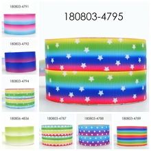 Cinta de Grosgrain estampada 10 yardas-diferentes tamaños-puntos cambio Gradual color 2024 - compra barato