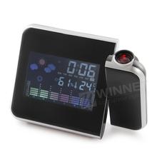 Digital LCD Display LED Time Projector Colorful Desk  Clock Temperature Humidity 2024 - buy cheap
