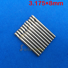 10pcs Double Flute Spiral CNC Router Bits Engraving Cutting Tool 3.175x8mm 1/8 2024 - buy cheap