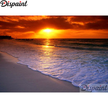 Dispaint Full Square/Round Drill 5D DIY Diamond Painting "Sunset sea scenery" Embroidery Cross Stitch 5D Home Decor A11174 2024 - buy cheap