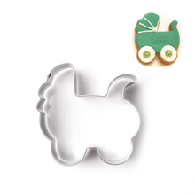 1Pc 3D Baby Car Cookie Cutter Cake Molds Stainless Steel Pastry Biscuit Baking Mold Fondant Cake Decorating Tools 2024 - buy cheap