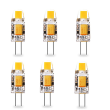 Bombilla LED G4 de 12V, CA, CC, 10w, halógena G4 lámpara LED COB, lámpara LED, 360 grados, blanco frío, cálido, Natural, 6 uds. 2024 - compra barato