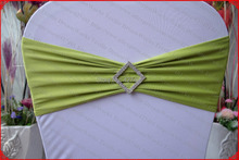 Azeitona Verde Single Layer Spandex/Lycra/Expandir Bandas/Cobre Com Rhombic Diamante Buckle & Pin Para O Casamento Decorações do partido Banquete 2024 - compre barato