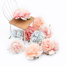 10pcs Artificial Plants Decorative Wedding Flowers Wall Ornamental Flowerpot Household Products Silk Peony Bridal Accessories 2024 - buy cheap