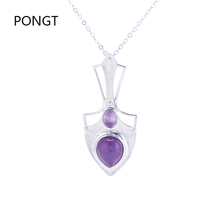 Fashion reiki chakra natural stones arrow pendant necklace Healing Point crystal quartz pendant amulet lapis spiritual jewelry 2024 - buy cheap