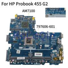 KoCoQin-placa base para portátil HP Probook 445, G2, 455, G2, ZPL45/55, LA-B191P, 797606-601, 797606-601, AM7100 2024 - compra barato